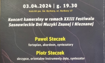 Koncert kameralny Pawła i Piotra Steczków