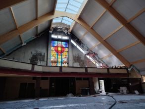 Sosnowiec: postępy odbudowy kościoła św. Floriana